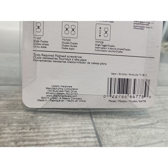 Single Decorator Face Plate Brushed Satin Pewter Brainerd 11823 2Pack [79] - Picture 8 of 9